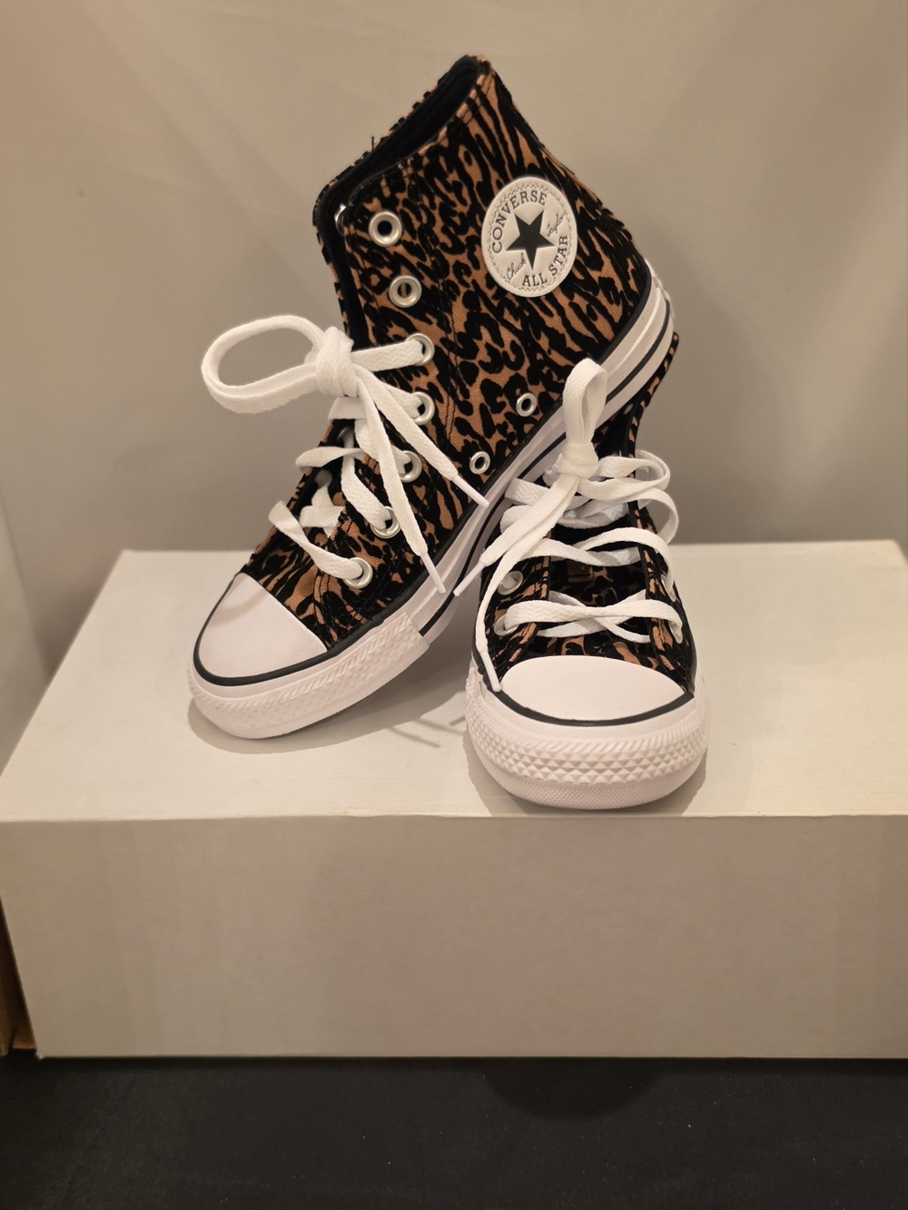 Converse Kids' Chuck Taylor All Star High Top - Leopard Print Brown/Black